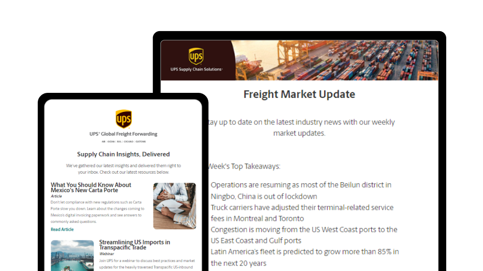 UPS Forwarding Hub | UPS Supply Chain Solutions - 日本